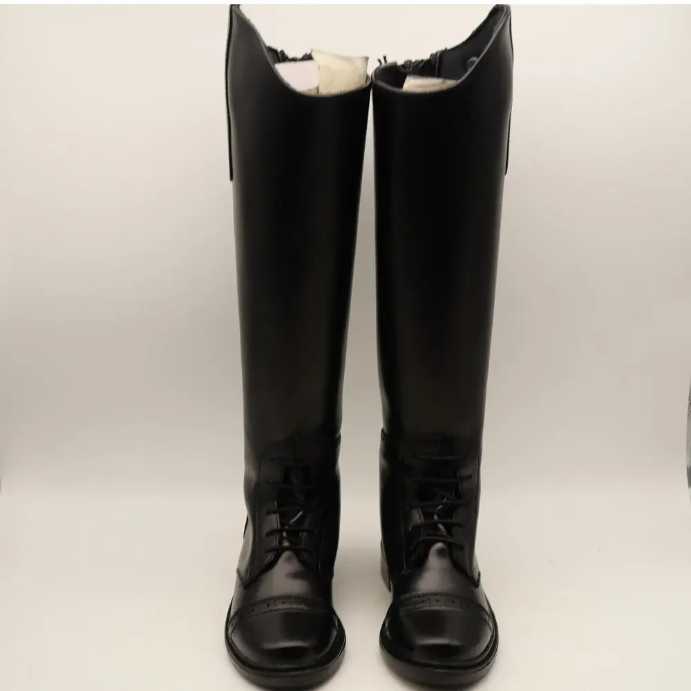 NEW TuffRider Kid's  Size 13 Starter Back Zip Field Boots Black